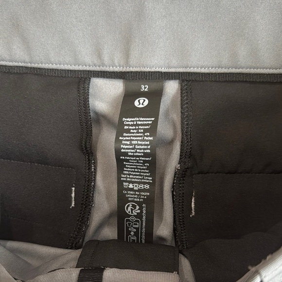 Lululemon ABC Slim-Fit Trouser 32"L *Warpstreme Size 32 Asphalt Grey - Picture 9 of 13